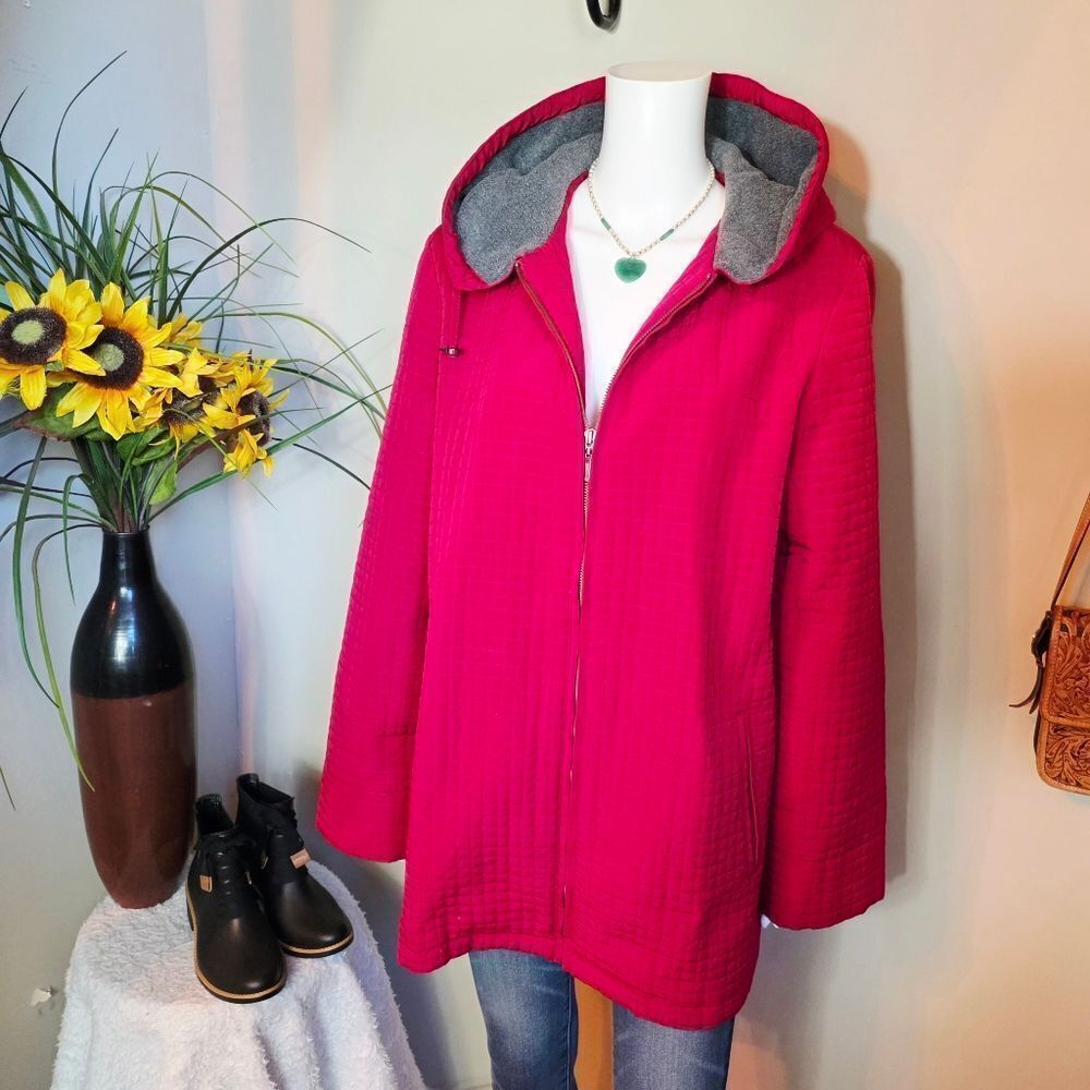 Kristen Blake Women's Red Hooded Jacket